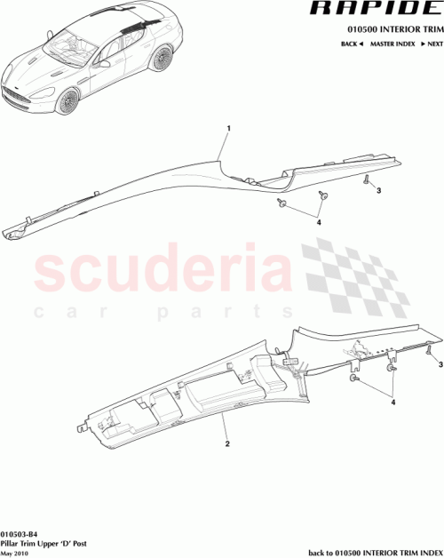 Part Diagram for Aston Martin AD43-31112-BGW