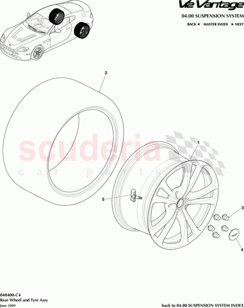 Part Diagram for Aston Martin AD23-1508-CC