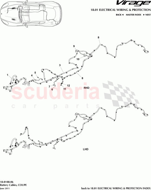 Part Diagram for Aston Martin CG43-14B278-LB