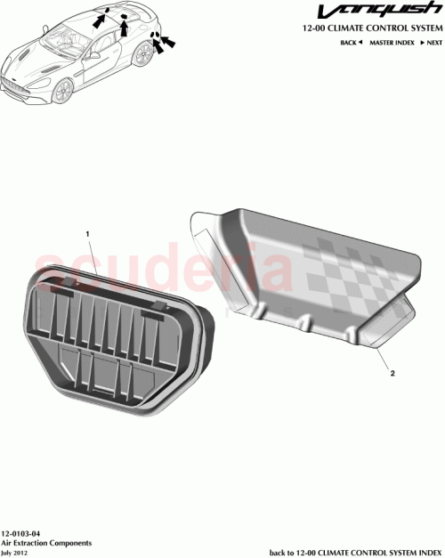 Part Diagram for Aston Martin CD33-02286-AA