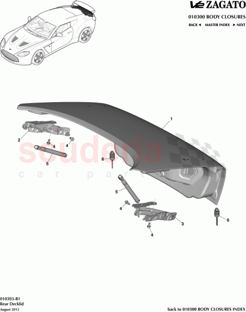 Part Diagram for Aston Martin CY83-40110-AA