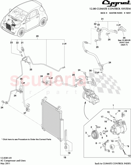 Part Diagram for Aston Martin 88375-30290