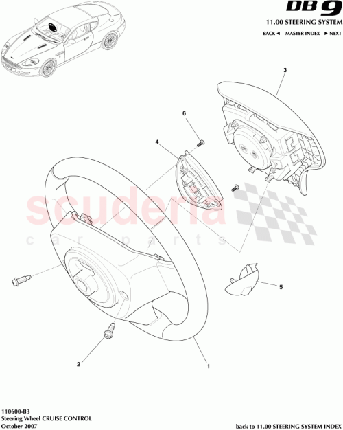 Part Diagram for Aston Martin 9G43-14K147-AA