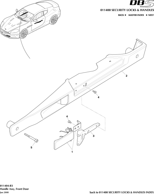 Part Diagram for Aston Martin 8D33-22614-AB