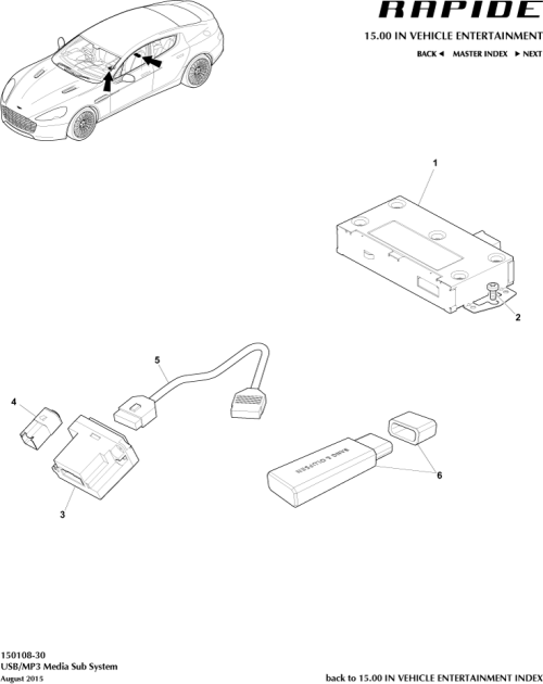 Part Diagram for Aston Martin GG33-19H370-AA