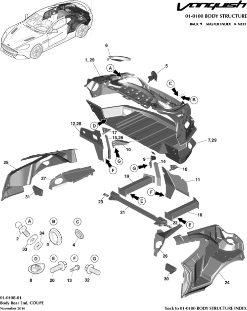 Part Diagram for Aston Martin HD33-17F034-AA