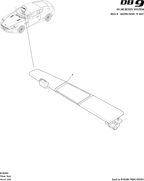 Part Diagram for Aston Martin 4G43-69320-ABW