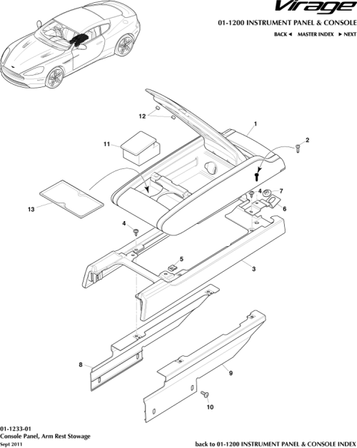 Part Diagram for Aston Martin CG43-045C76-AEW