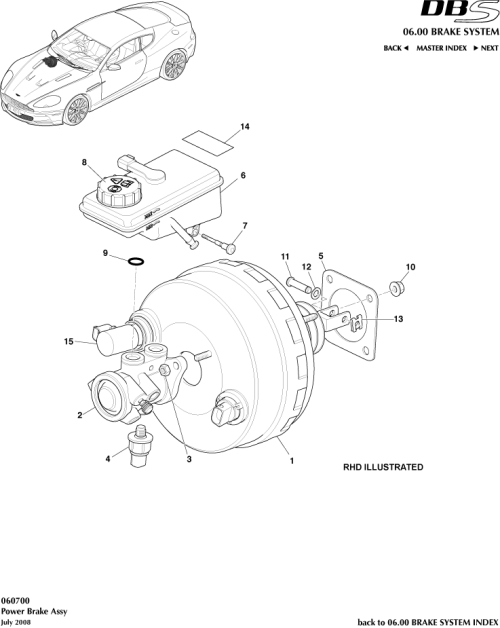Part Diagram for Aston Martin 4G43-2B195-BB