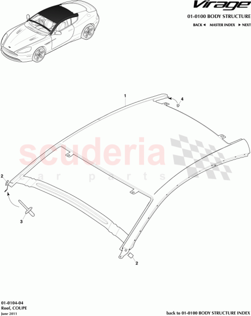 Part Diagram for Aston Martin 7G430257AA