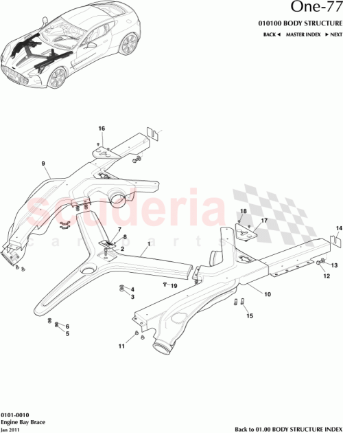 Part Diagram for Aston Martin 12023-04-1021-AE