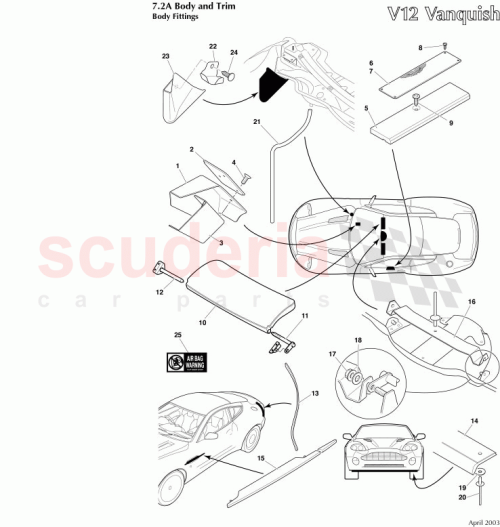 Part Diagram for Aston Martin 1R12-831393-AF
