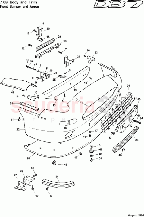 Part Diagram for Aston Martin 77-82542