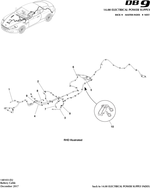 Part Diagram for Aston Martin 697596