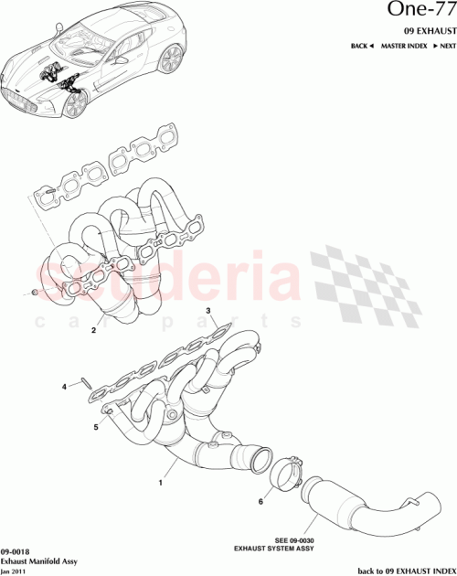 Part Diagram for Aston Martin AY93-8287-BA