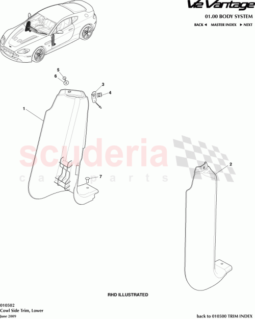 Part Diagram for Aston Martin 6G3302349ADW