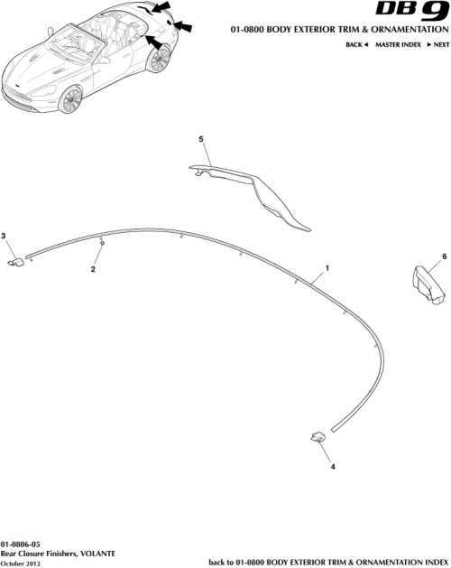 Part Diagram for Aston Martin 4G43-1228494-DA