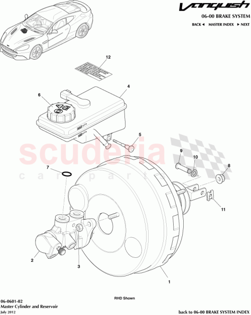 Part Diagram for Aston Martin CD33-2B195-AA