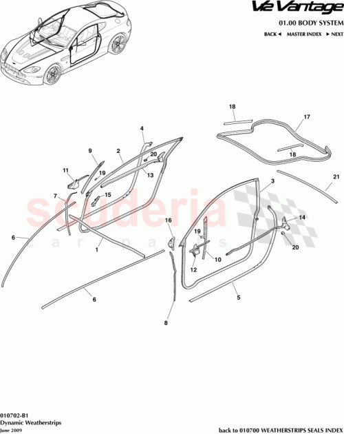 Part Diagram for Aston Martin 6G33-C20709-AH