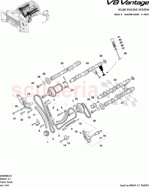 Part Diagram for Aston Martin 702572
