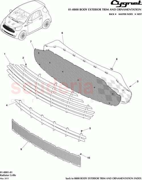 Part Diagram for Aston Martin AY2Y-8T252-AB
