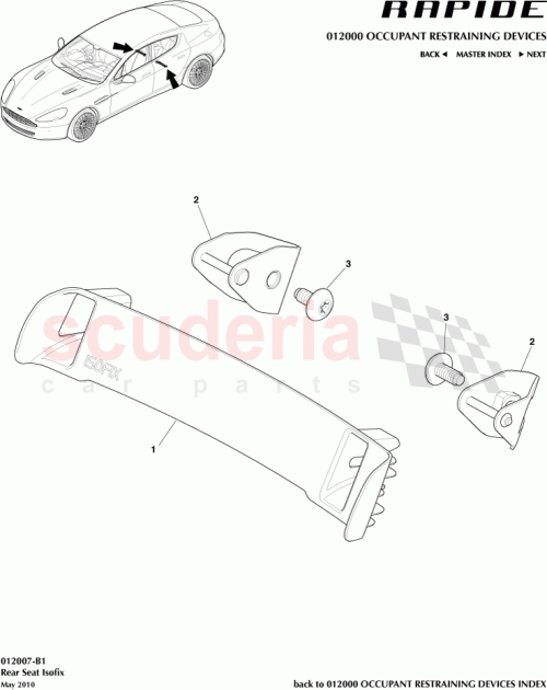 Part Diagram for Aston Martin AD43-613E20-AA