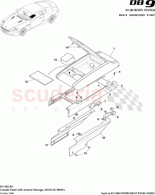 Part Diagram for Aston Martin 8G43-23697-AA