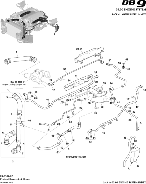 Part Diagram for Aston Martin 708835