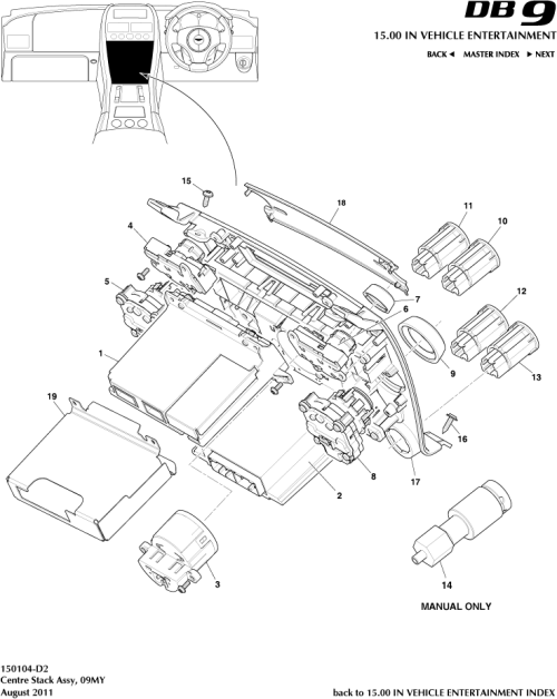Part Diagram for Aston Martin AG43-19C076-BA