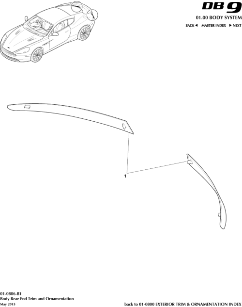 Part Diagram for Aston Martin 4G43-13A539-AE