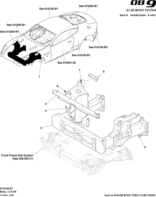 Part Diagram for Aston Martin 8G43-10853-GB