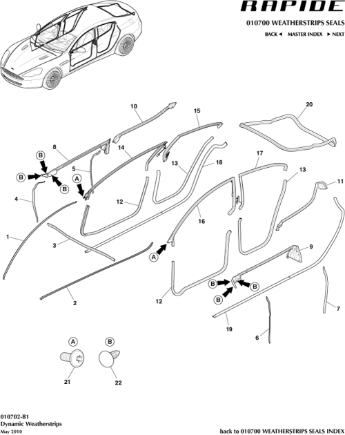 Part Diagram for Aston Martin ED43-F20708-DB
