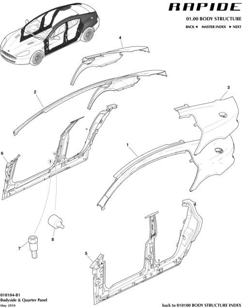 Part Diagram for Aston Martin AD43-F20413-AG