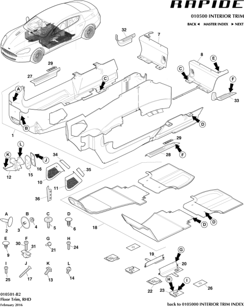Part Diagram for Aston Martin SY9Y-17F074-AB