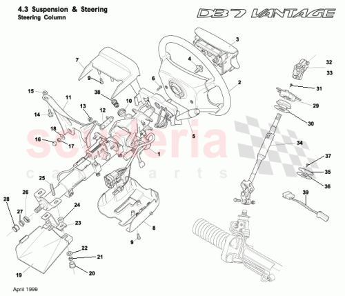 Part Diagram for Aston Martin 25-124483-AA