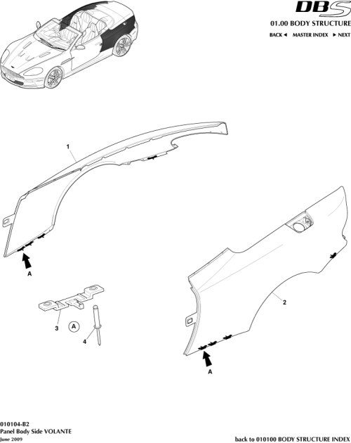 Part Diagram for Aston Martin AD33-L1876-AA