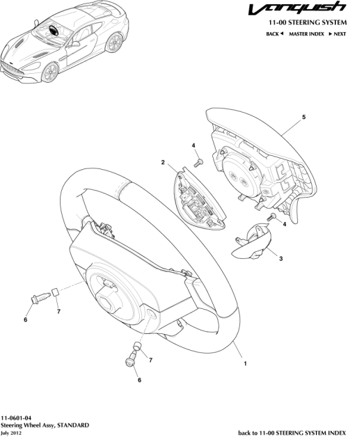 Part Diagram for Aston Martin CD33-042B85-DAW