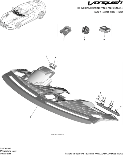 Part Diagram for Aston Martin ED33-24380-AA