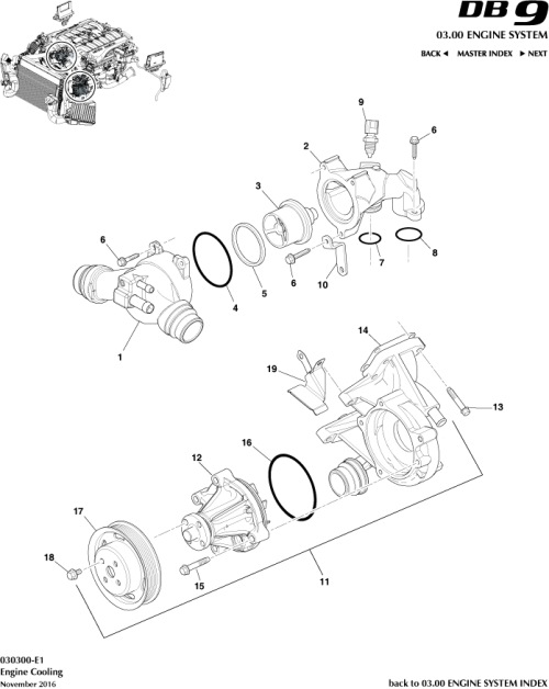 Part Diagram for Aston Martin 8G43-8K168-BA