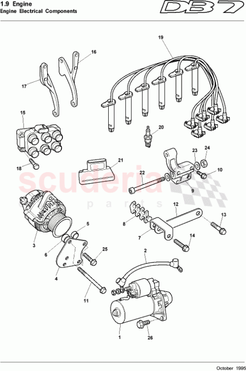 Part Diagram for Aston Martin 09-86517