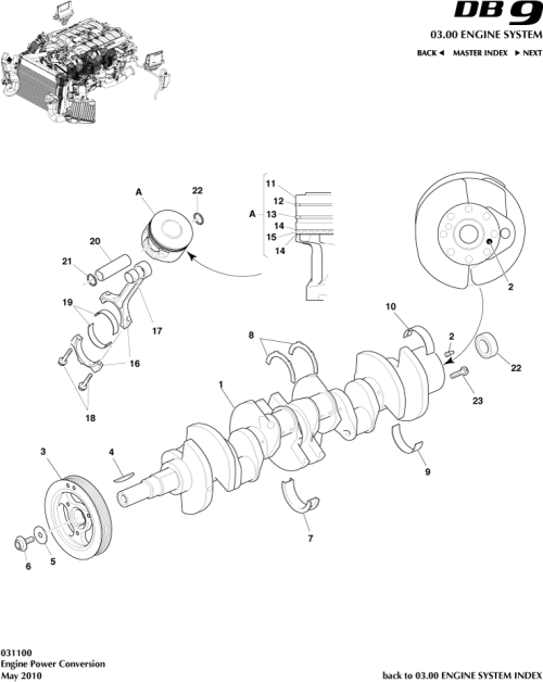 Part Diagram for Aston Martin 9G43-02-11092