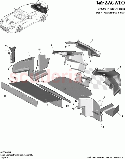Part Diagram for Aston Martin CY83-68860-AB