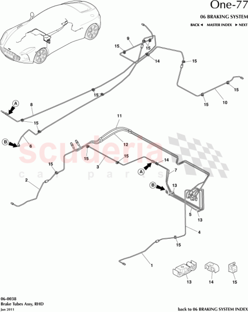 Part Diagram for Aston Martin 12023-03-7038-AA