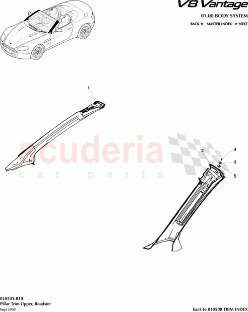 Part Diagram for Aston Martin 6G33L025B38ACW