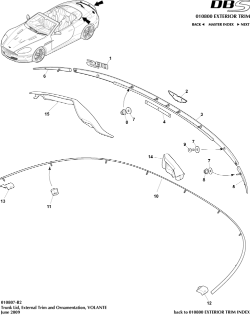 Part Diagram for Aston Martin 9G43-L53985-AB