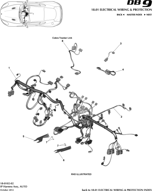 Part Diagram for Aston Martin HG43-9137-AA
