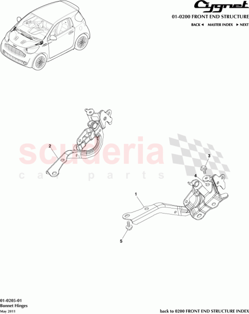 Part Diagram for Aston Martin 53410-74020