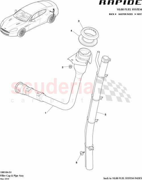 Part Diagram for Aston Martin AD439C071CA