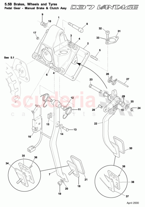 Part Diagram for Aston Martin 29-81266