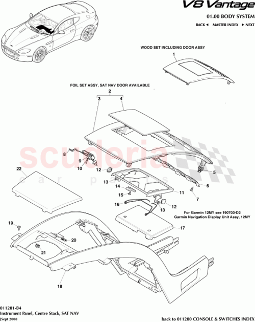 Part Diagram for Aston Martin CG43047A04CA